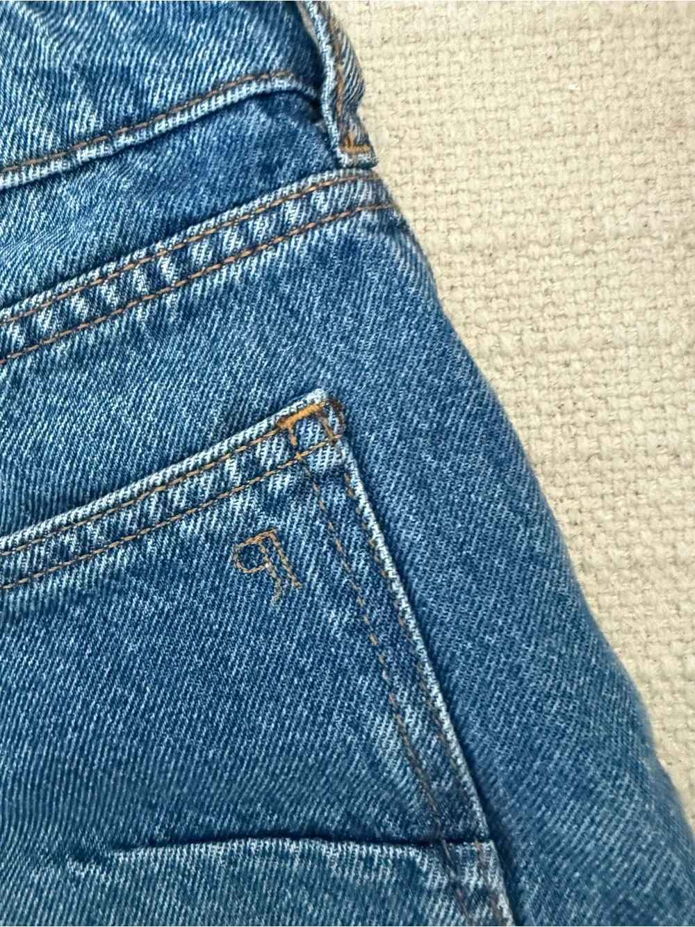 Anthropologie Pilcro Blue High Waisted Jean Shorts The Everyday Denim Shorts - Picture 9 of 9